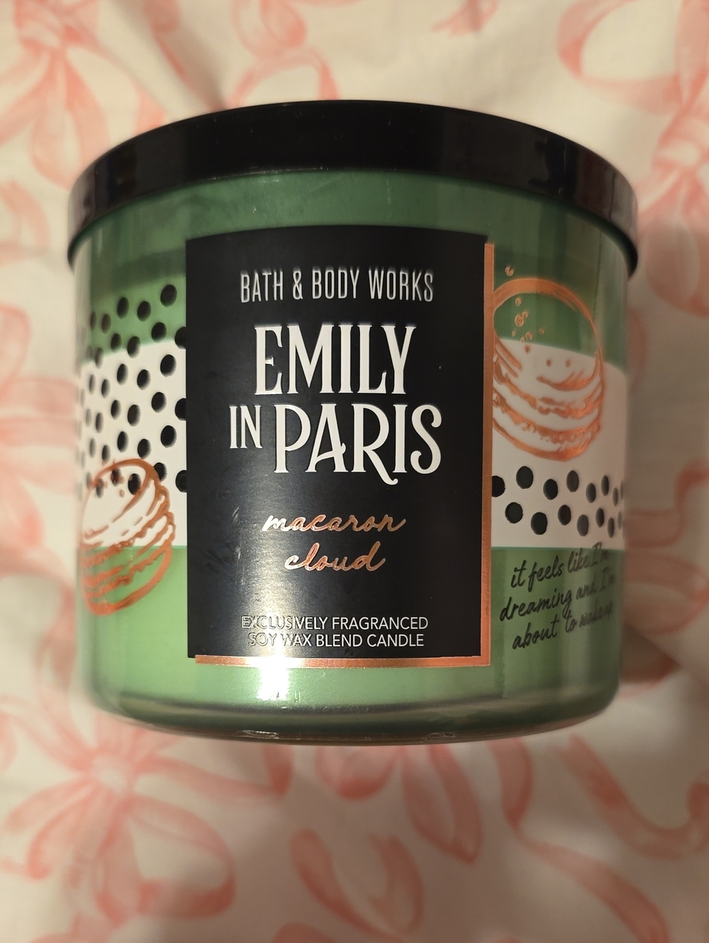 BNWT Bath And Body Works Emily In Paris Macaron Cloud 3 Wick Candle